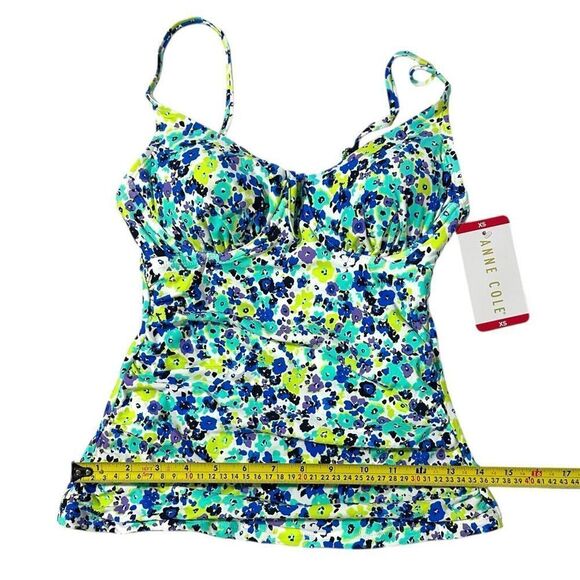 Anne Cole Women’s Tankini Swim Top Size XS - Picture 6 of 11